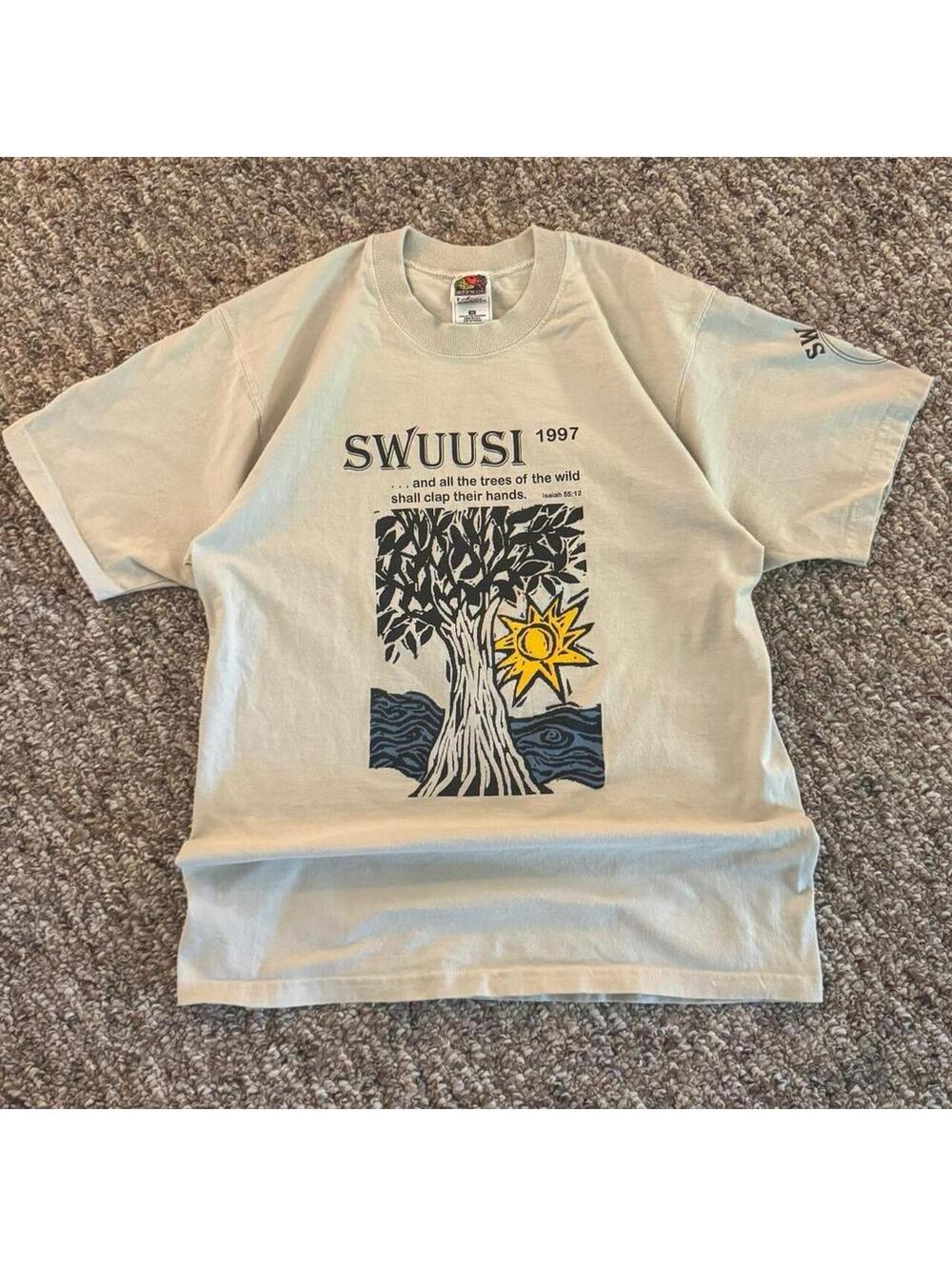 Vintage 1997 Summer Camp “SWUUSI” Graphic T-Shirt Size Medium Indie Art Style - Picture 2 of 5